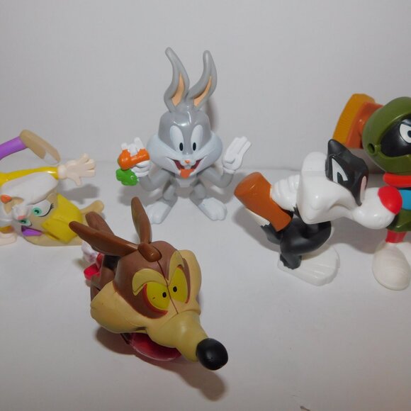 2020 McDonalds Set of 6 Looney Tunes Space Jam Figures Marvin Lola Bugs Taz + - Picture 5 of 7